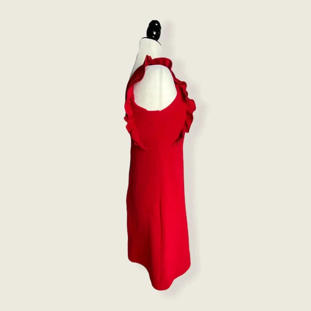 Gaudi' Red Ruffle Mini Dress - Picture 5 of 14